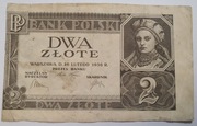 POLSKA, 2 złote 26 lutego 1936- bez numeracji!