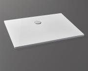 Prostokątny brodzik Kermi 140x80x 3 cm z konglomeratu