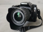 Pentax K10 D wraz z obiektywem 18-55 AL f 3.5-5.6 