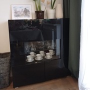 Komoda czarny połysk