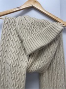 Bardzo długi szal i czapka 70zl