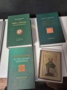 Ksiazki jezuickie z ikoną  Ignacego Loyoli zestaw