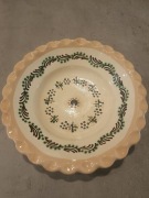 Misa ceramiczna ręcznie zdobiona vintage folk PRL