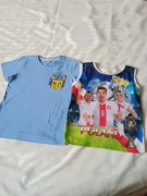 Bluzka z Lewandowskim + bluzka ENDO  rozmiar 128/134,