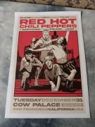 plakat zespołu muzycznego red hot chili peppers