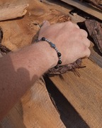 Bransoletka różaniec z czarnych onyksów