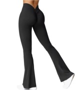 Legginsy damskie sportowe z wysoką talią V-back do ćwiczeń