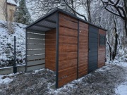 Domek ogrodowy/narzędziowy 3x2 + 1m wiata, drewutnia, okno, transport 