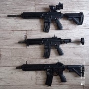 Replika karabinka asg HK416  CQB a5 d VFC/UMAREX X3