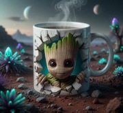Prezent na dzien dziecka Obroncy Galaktyki Groot kubek gadzet 3d