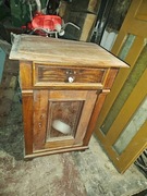 Komódka eklektyczna pod lustro szafka koniec XIX w. jesion