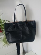 H&M torebka damska czarna torba do ręki i na ramię