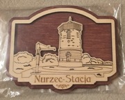 Magnes na lodówkę drewniany Nurzec Stacja Wieża 3D (40)