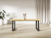 STÓŁ ROZKŁADANY DĘBOWY  RUSTIC NOGI U LOFT LOFTOWY