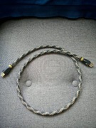 ViaBlue EP-7 SILVER RJ-45 CAT6A - Ethernet/LAN kabel 1m