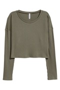 Top z dżerseju w prążki H&M rozm. XS