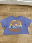 Krótki dżersejowy top z nadrukiem H&M r.134/140