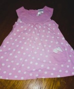 sukieneczka  brudny róz -rozmiar 74/80cm