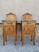 Włoskie nakastliki Roberto Brembilla, marmur, Bergamo, szafki nocne