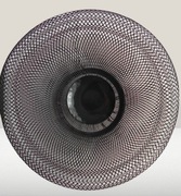 Kosz czarny okrągły - na owoce - misa - metalowy koszyk - loft