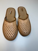 Kapcie męskie skórzane r.41