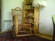 Fotel bujany z wikliny