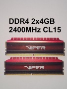 Patriot Viper 4 DDR4 8GB (2x4GB) 2400MHz CL15 | MemTest OK