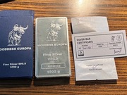 Sztabka srebrna srebro 1kg 1000g 999.9 Ag bulion silver Tokelau Ela II