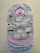 Śliniaki bawełniane z ceratką. ZESTAW