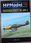 Messerschmitt BF 109 F-2 model kartonowy 1:33 "offset"