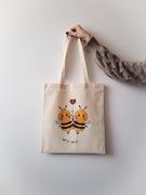 Torba bawełniana pszczółki "happy to BEE with you"