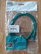 Patchcord kat. 5E zielony 1,5m Digitus