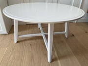 Ikea stolik kragsta kawowy biały 