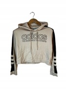 Bluza damska Adidas kremowa duże logo S M