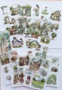 naklejki w formie książki 10 stron zielony scrapbooking
