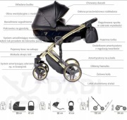 Wózek Junama Diamond Eco skora stan b db