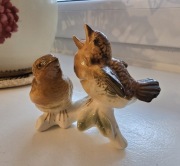 Karl Ens  figurka porcelanowa ptaszki wróbel strzyżyk