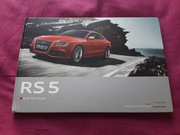 2011 Audi RS 5 RS5 Coupe Prospekt angielski twarde okładki