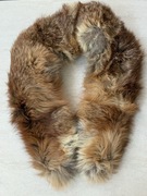 Etola, szal , kołnierz z lisa naturalnego rudego