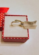 CUDNY 1,45g 585 rozmiar 10 złoty 16mm pierścionek żółte białe złoto