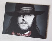 Dżem Rysiek Riedel obraz ręcznie grawerowany na blasze...