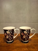 KUBEK KUBKI 2SZT ALTOM DESIGN KWIATY CZARNY JAK HOME&YOU