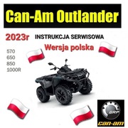 INSTRUKCJA NAPRAW CAN AM OUTLANDER 570 650 850 1000R MAX 2023r j.POLSKI