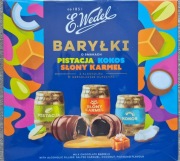Baryłki Wedel o smaku  pistacja/kokos/słony karmel NOWOŚĆ