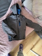 Softshell chłopięcy Northville rozm. 140 | Szary melanż | Wiatroodporny