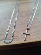 Łańcuszki  srebrne  925  pancerki 2 sztuki