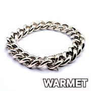 Bransoletka "Pancerka", Warmet, srebro 925, 22cm, 124g, pełna.