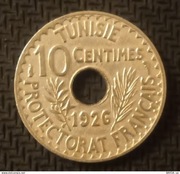 10 Centimes 1926 MUHAMMAD AL HABIB -  XF   Tunezja