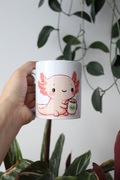 Kubek z aksolotlem, Axolotl, kawaii aksolotl, Kubek z axolotlem, 330ml