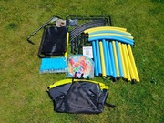 Trampolin dla dzieci z siatką ochronną Ø140 cm do 45 kg na zewnątrz